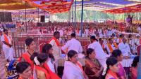 HH Swamiji's visit to Shri Mathada Vinayaka Devasthan, Salemane, Neerkanta, Shirali (16 Feb 2025)
